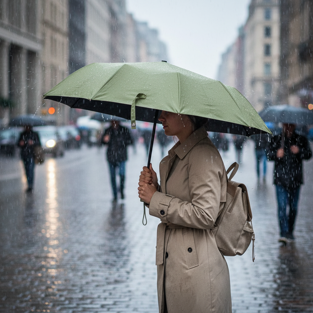 Windproof Travel Umbrella lifestyle 2