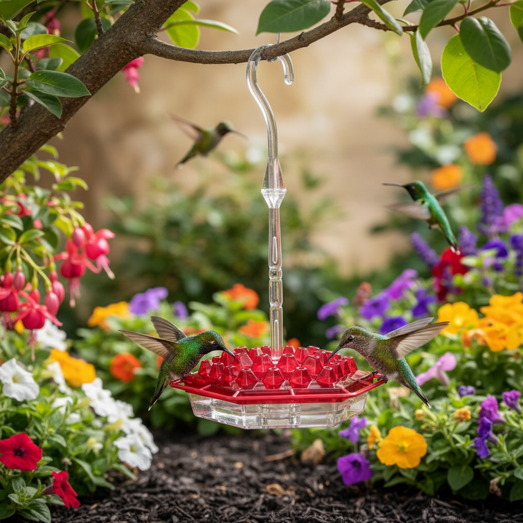 Hummingbird Feeder with Ant Moat lifestyle 1