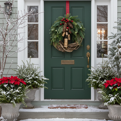 Farmhouse Christmas Wreath lifestyle 1