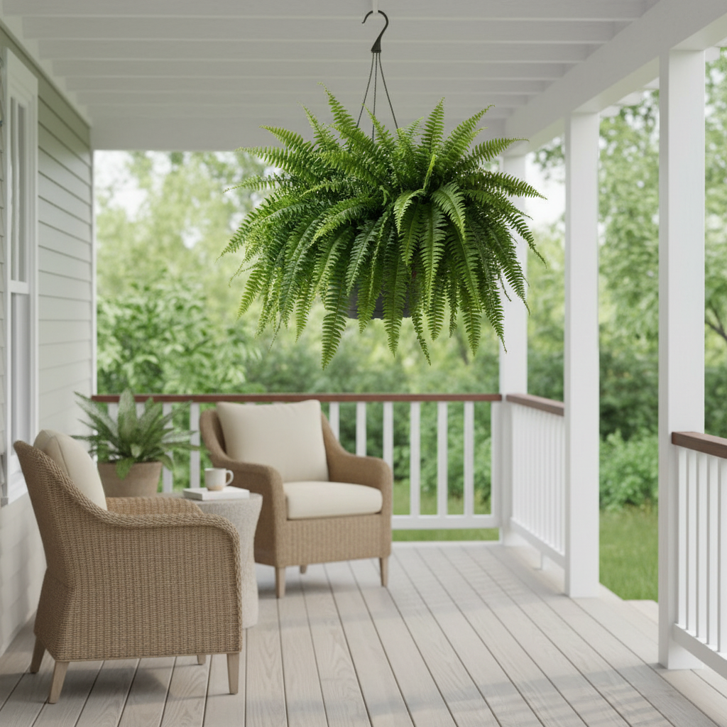 Artificial Boston Fern lifestyle 3