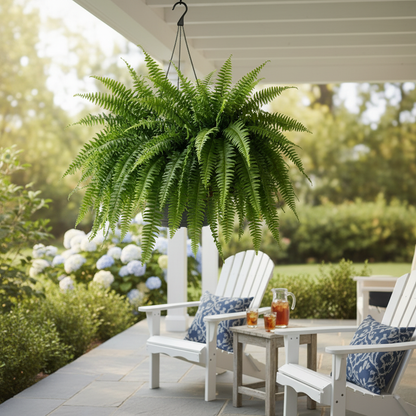 Artificial Boston Fern lifestyle 2