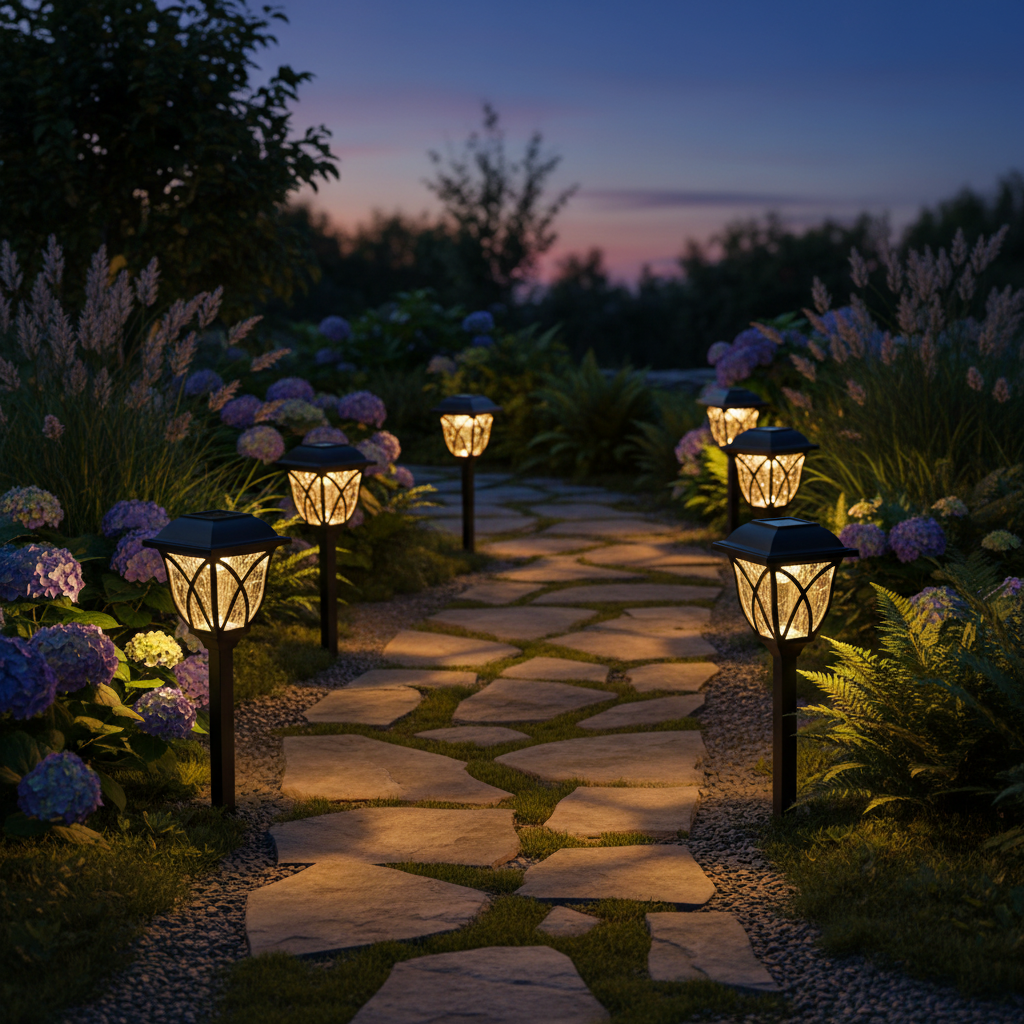 Solar Pathway Lights 6 Pack lifestyle 2