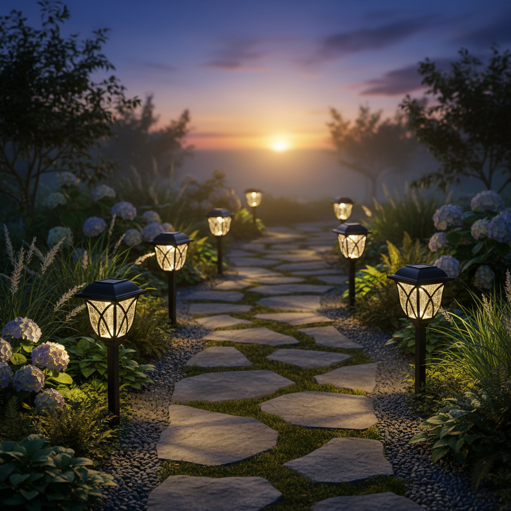 Solar Pathway Lights 6 Pack lifestyle 3