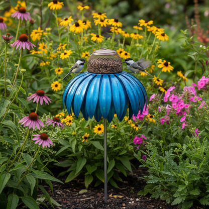 Coneflower Bird Feeder lifestyle 1