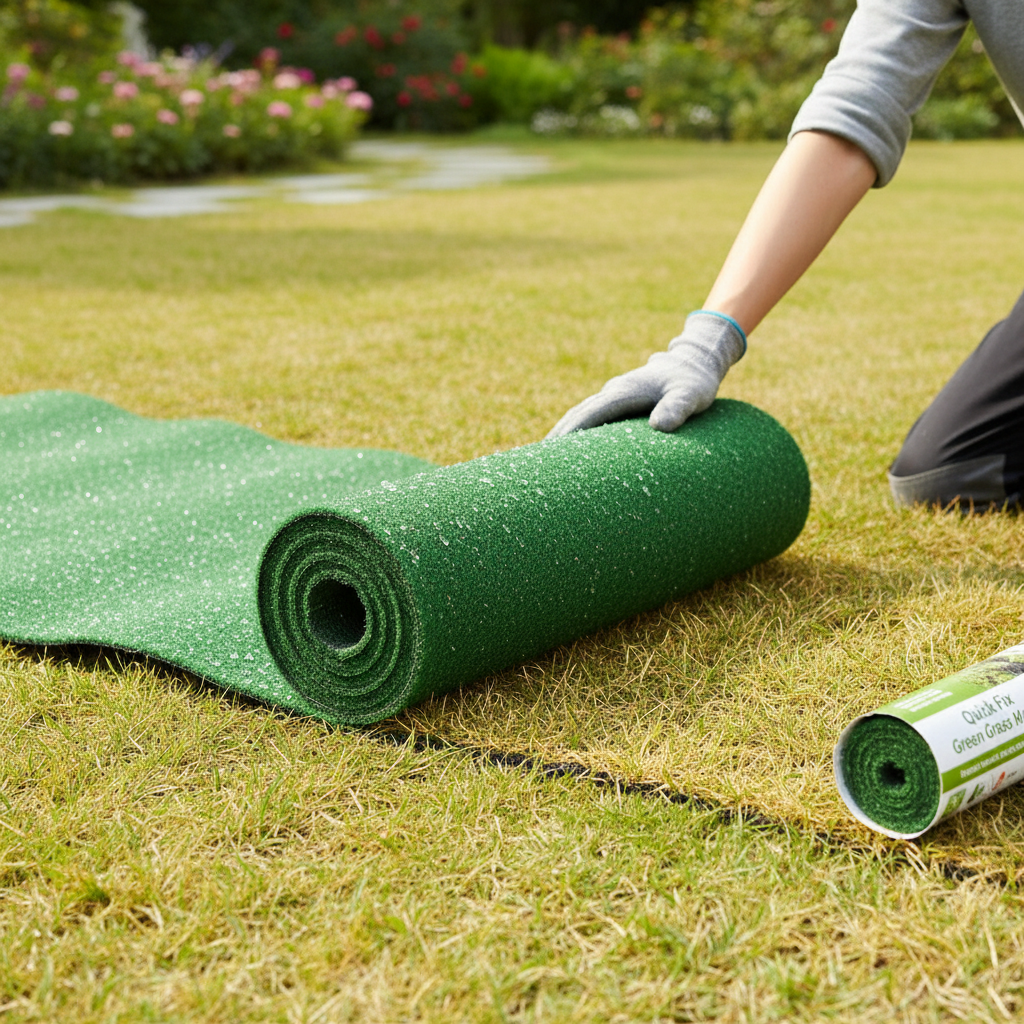 Quick Fix Green Grass Seed Mat lifestyle 3