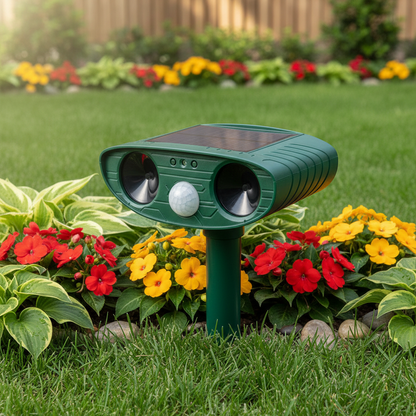 Solar-Powered Animal Repeller With Ultrasound lifestyle 3