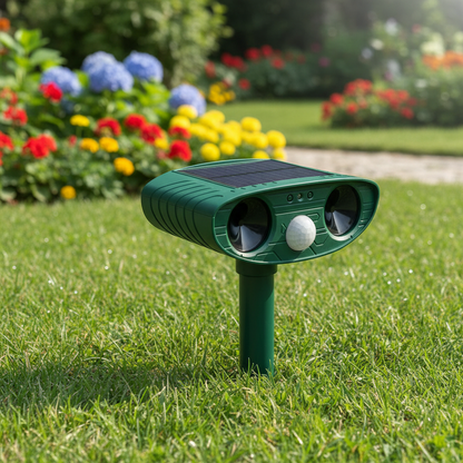Solar-Powered Animal Repeller With Ultrasound lifestyle 2