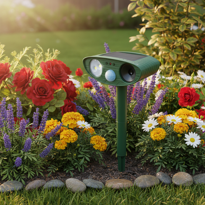 Solar-Powered Ultrasonic Animal Repellent lifestyle 3