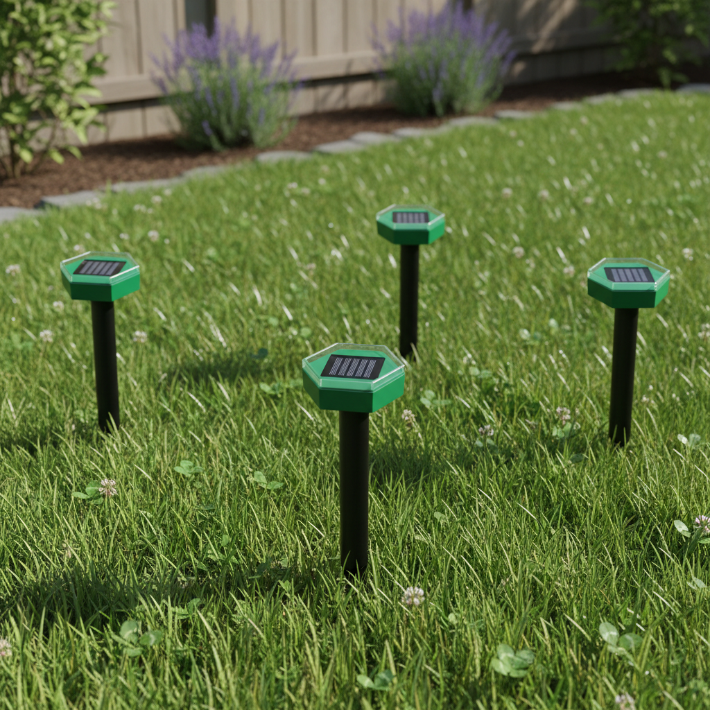 Ultrasonic Mole Repellent 4-Pack lifestyle 1