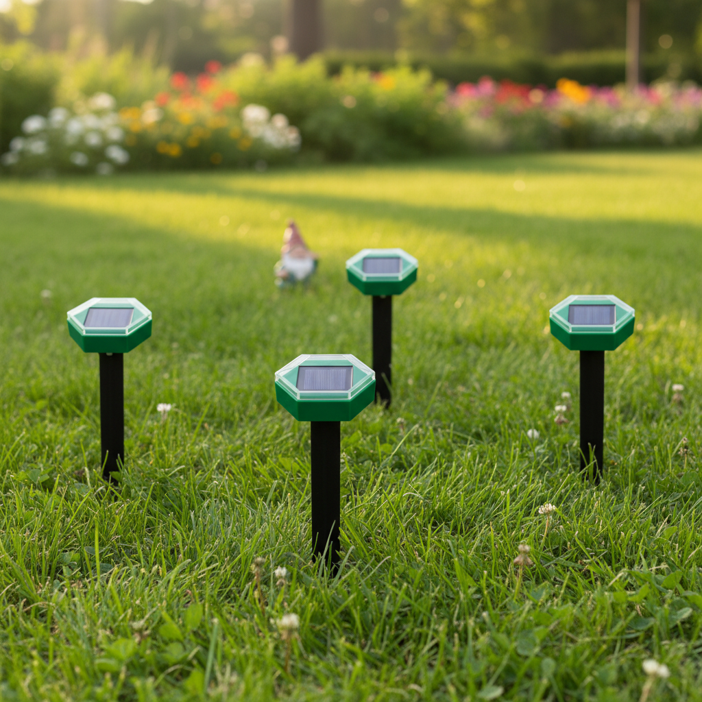 Ultrasonic Mole Repellent 4-Pack lifestyle 2