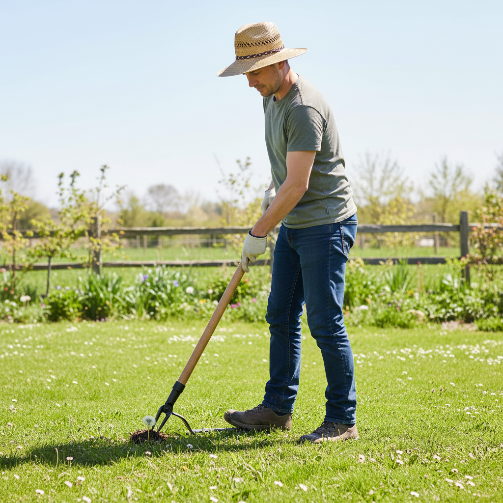 Standing Weed Puller lifestyle 3