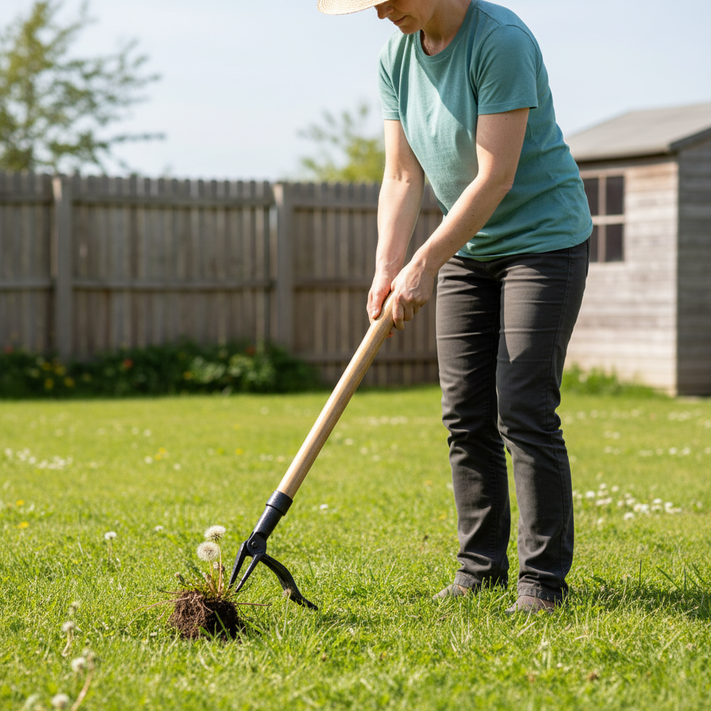Standing Weed Puller lifestyle 2