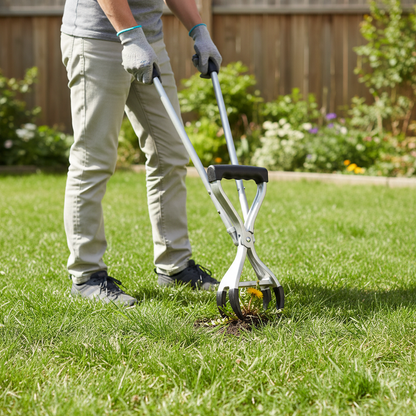 Stand Up Weed Puller Tool lifestyle 1