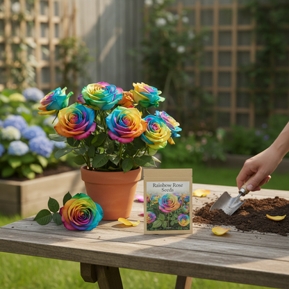 Rainbow Rose Seeds lifestyle 1
