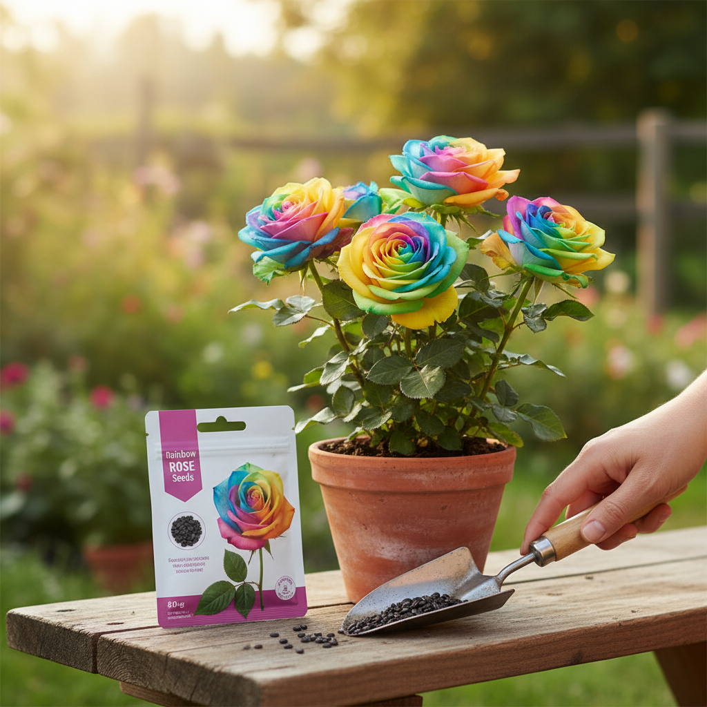 Rainbow Rose Seeds lifestyle 2