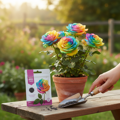 Rainbow Rose Seeds lifestyle 2