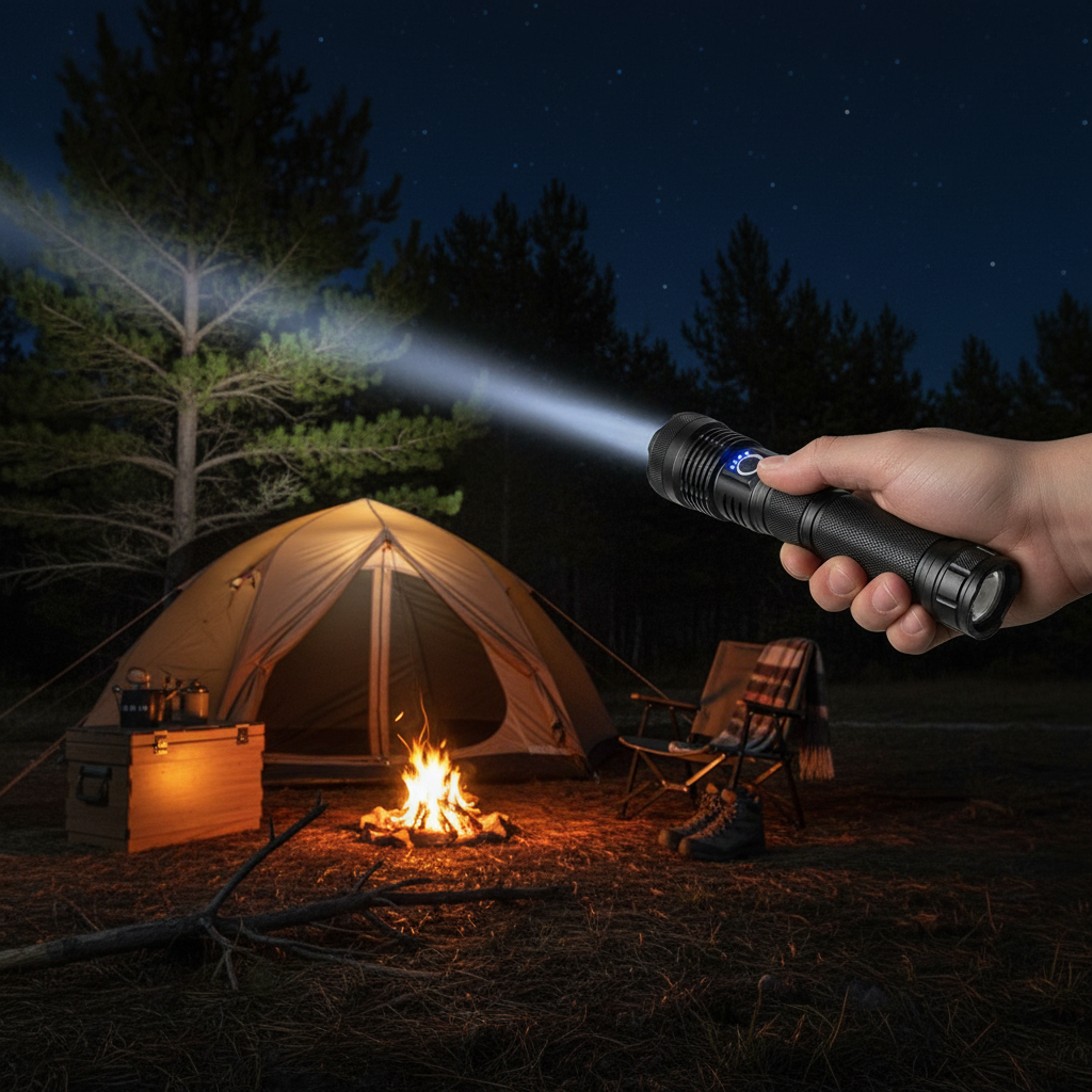 High Lumen Rechargeable Flashlight lifestyle 1