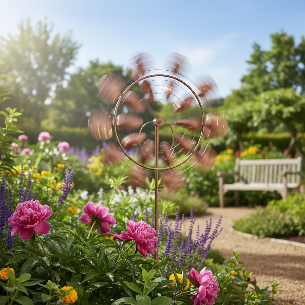 Magical metal windmill: Kinetic wind spinner for the garden lifestyle 2