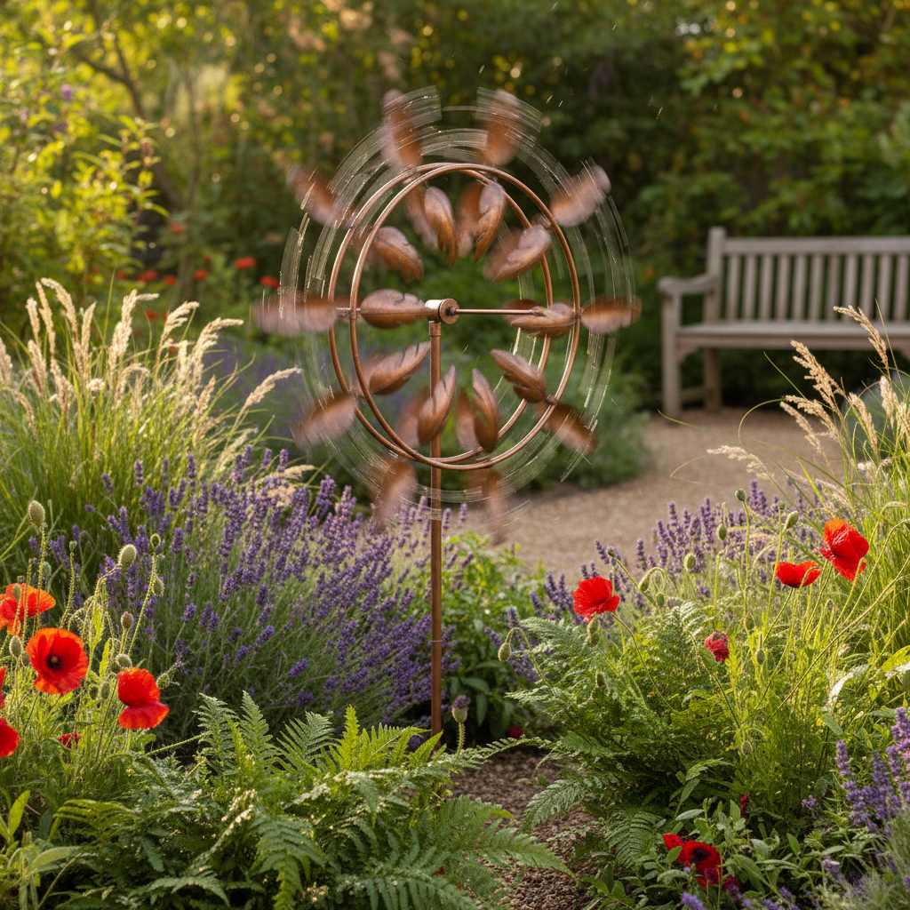 Magical metal windmill: Kinetic wind spinner for the garden lifestyle 3