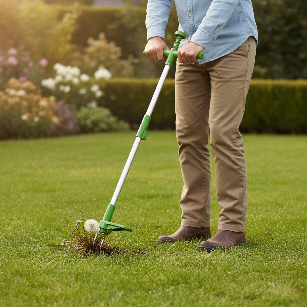 Long Handle Weed Puller Tool with Foot Pedal & Claw Design lifestyle 2