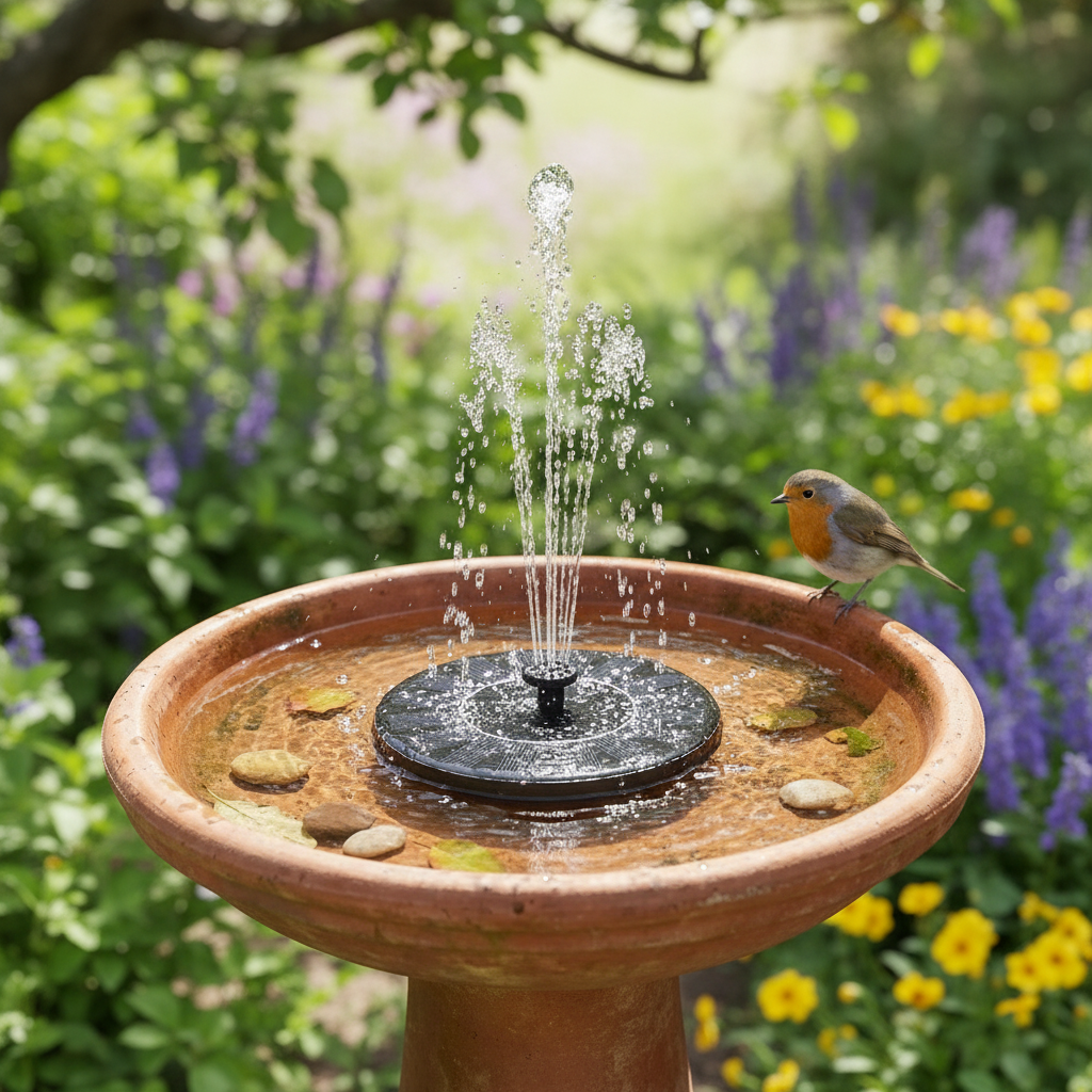 Solar-Powered Water Fountain lifestyle 2