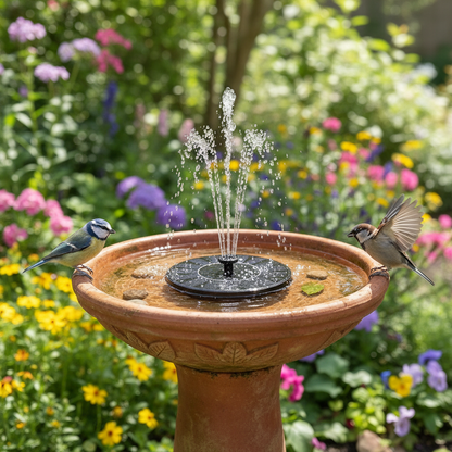 Solar-Powered Water Fountain lifestyle 1
