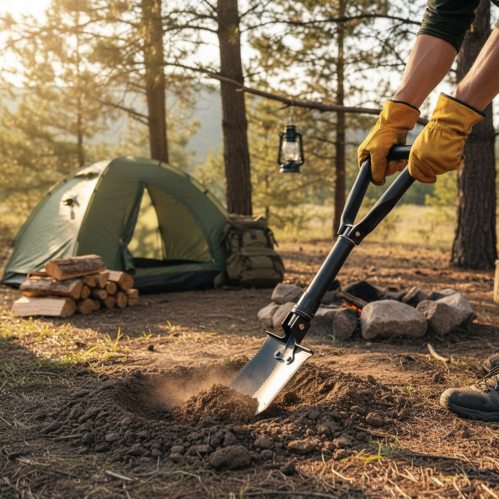 Survival Shovel Multitool lifestyle 2