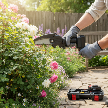 Mini Chainsaw Cordless 24V lifestyle 3
