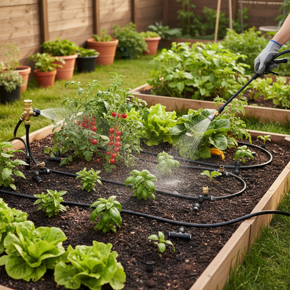 Drip Irrigation Kit with 360 degree Flexible Hose lifestyle 3