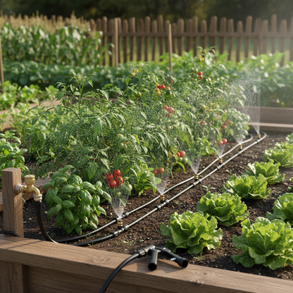Drip Irrigation Kit with 360 degree Flexible Hose lifestyle 2