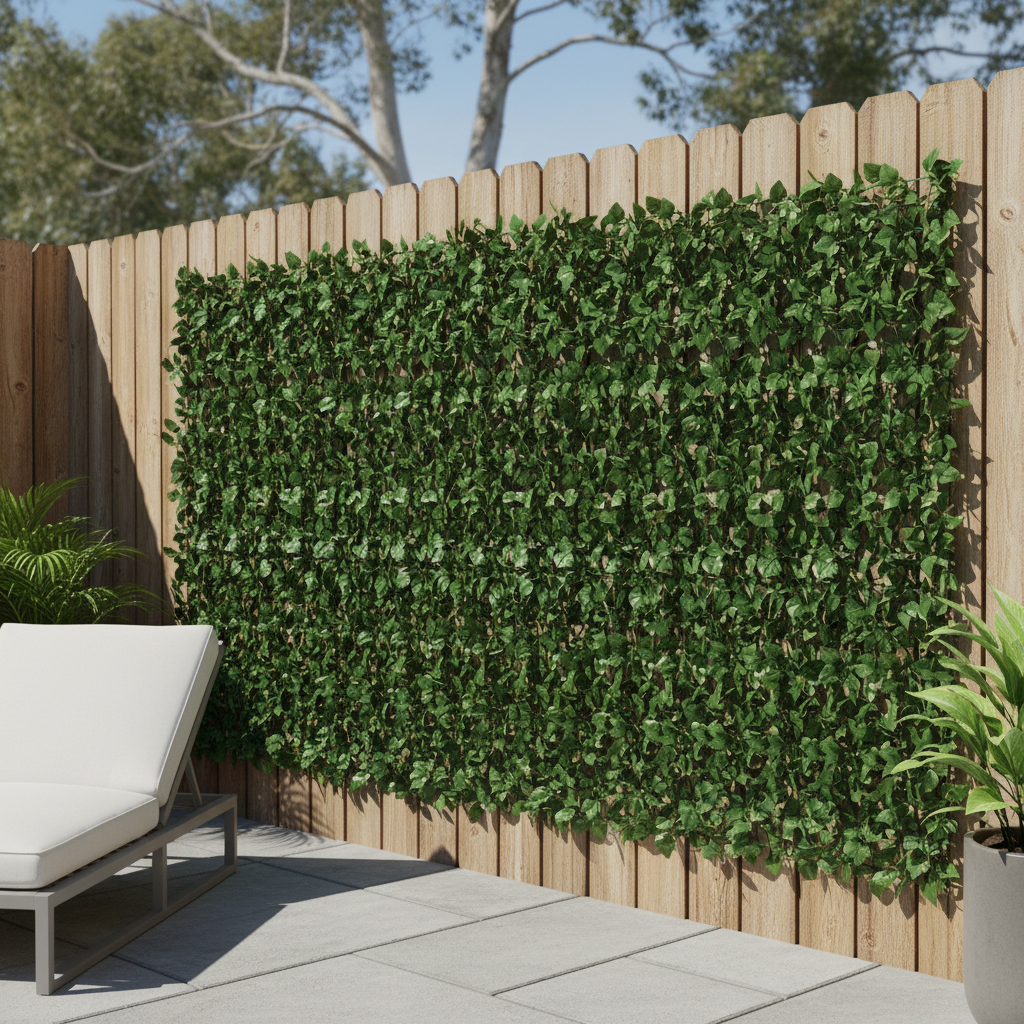 Artificial Ivy Privacy Fence Panel lifestyle 2