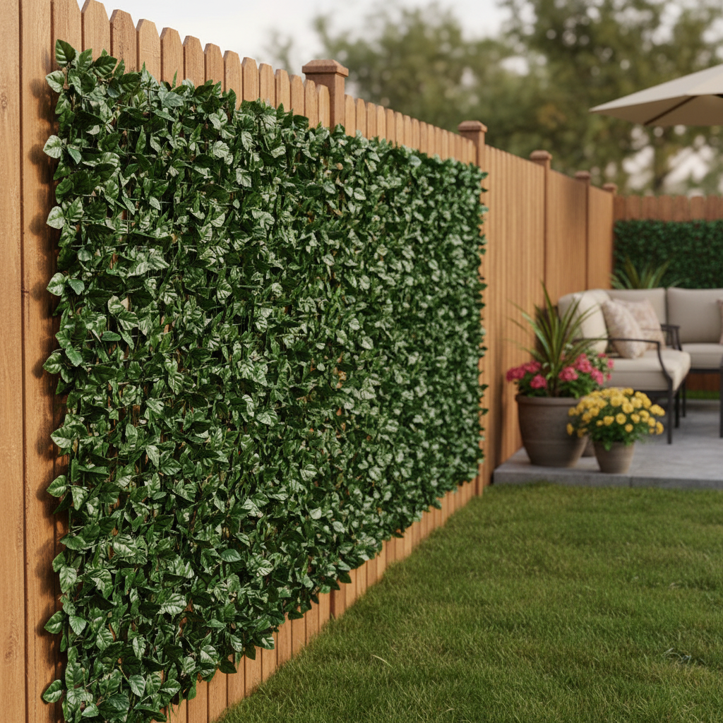 Artificial Ivy Privacy Fence Panel