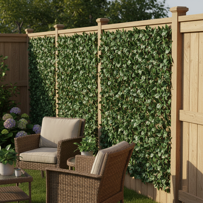 Artificial Ivy Privacy Fence Panel lifestyle 3