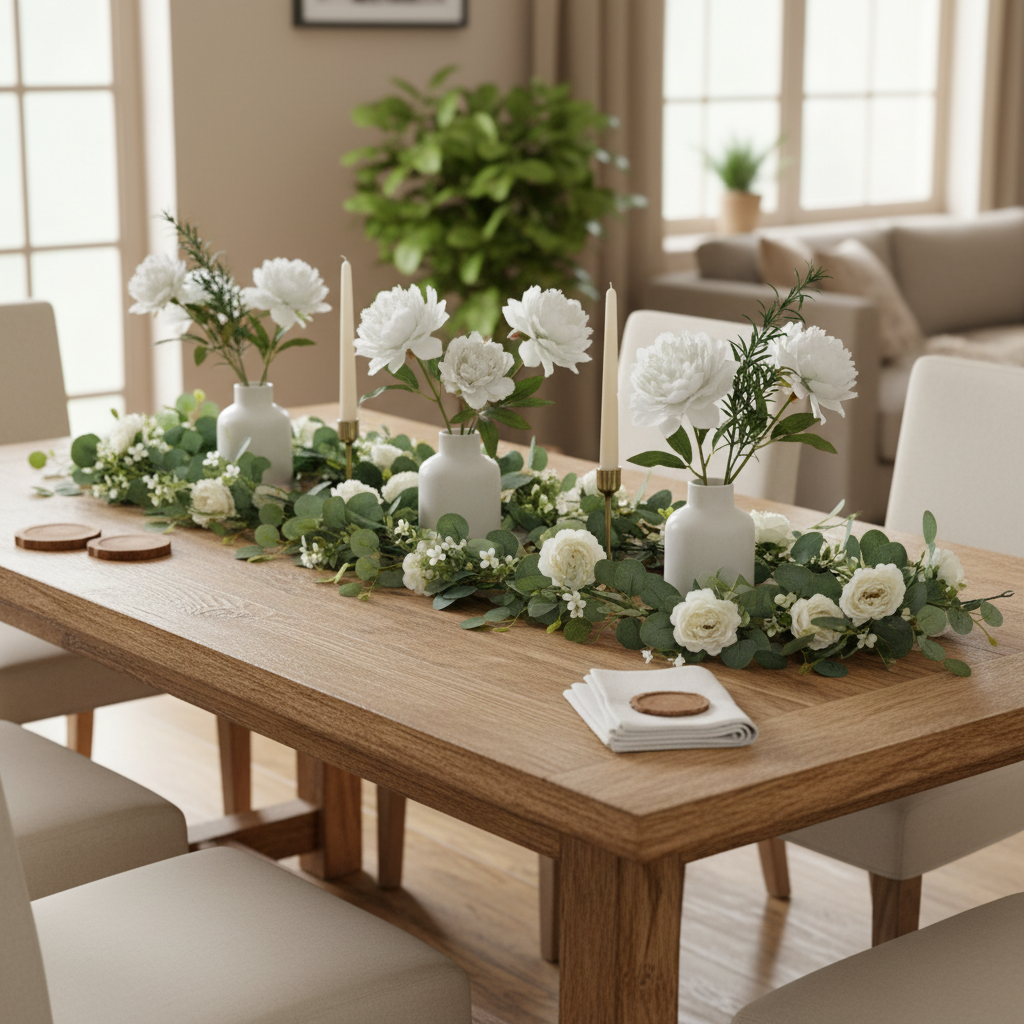 Artificial Eucalyptus Garland lifestyle 1