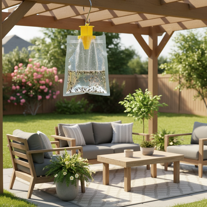 Eco Disposable Outdoor Fly Trap lifestyle 3