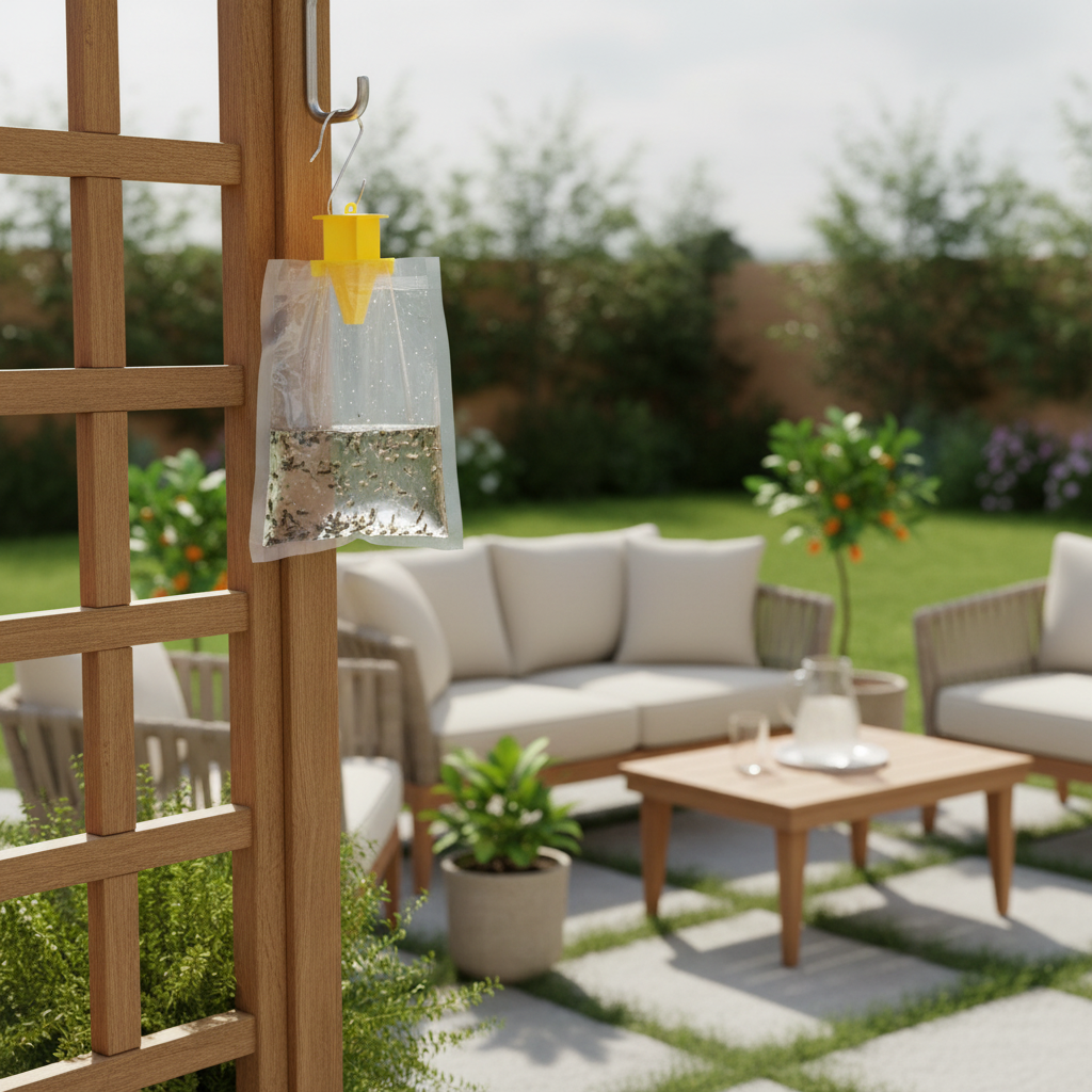 Eco Disposable Outdoor Fly Trap lifestyle 2
