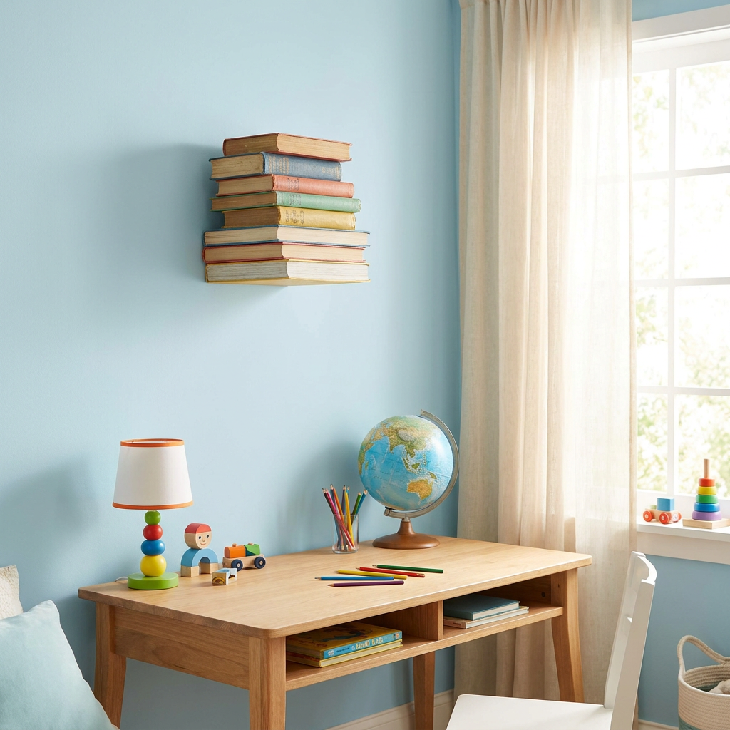 Floating Wall Bookshelf lifestyle 2