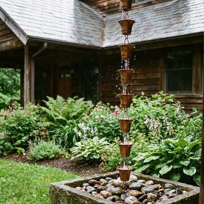 Copper Rain Chain lifestyle 1