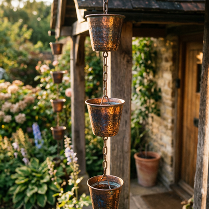 Copper Rain Chain lifestyle 2