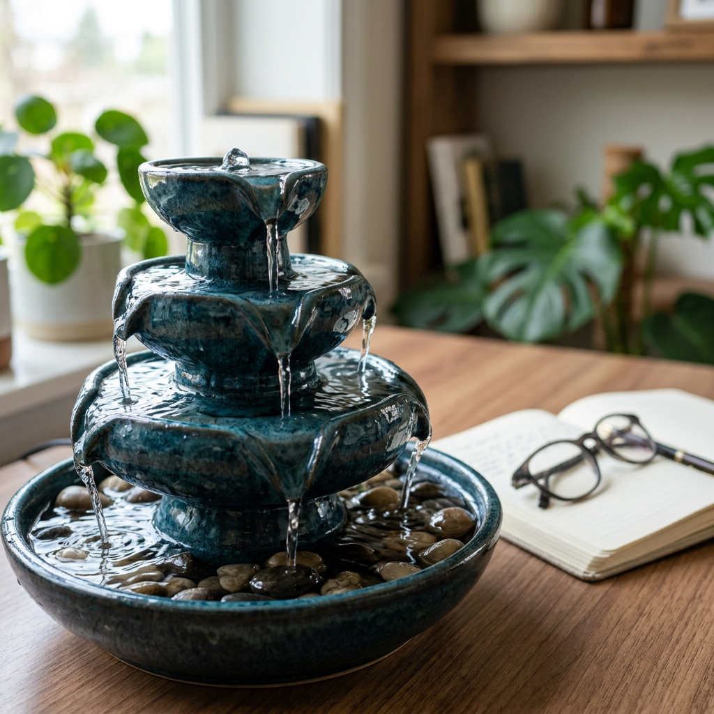 Tabletop Water Fountain lifestyle 2