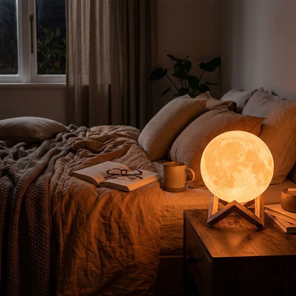 3D Moon Lamp lifestyle 1