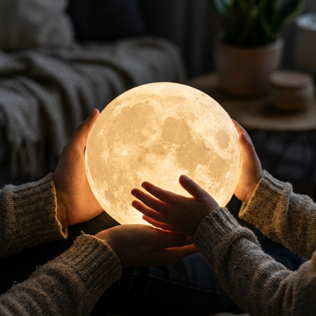 3D Moon Lamp lifestyle 2