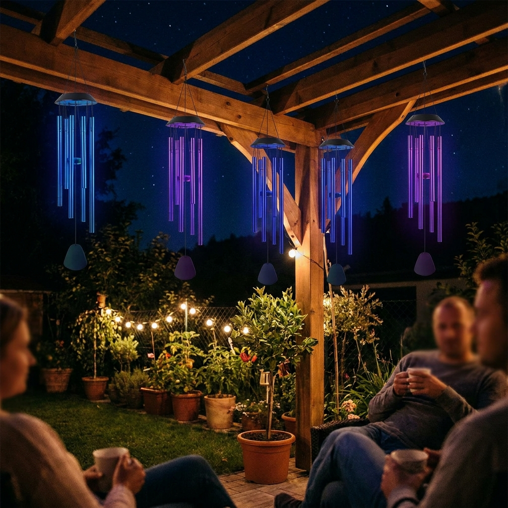 Solar LED Wind Chimes lifestyle 1