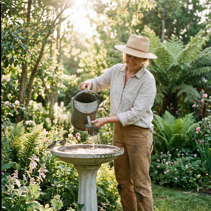 Pedestal Bird Bath lifestyle 3
