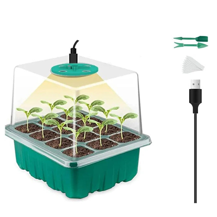 Household New Nursery Pot With Lamp - Plant Seed Starter…