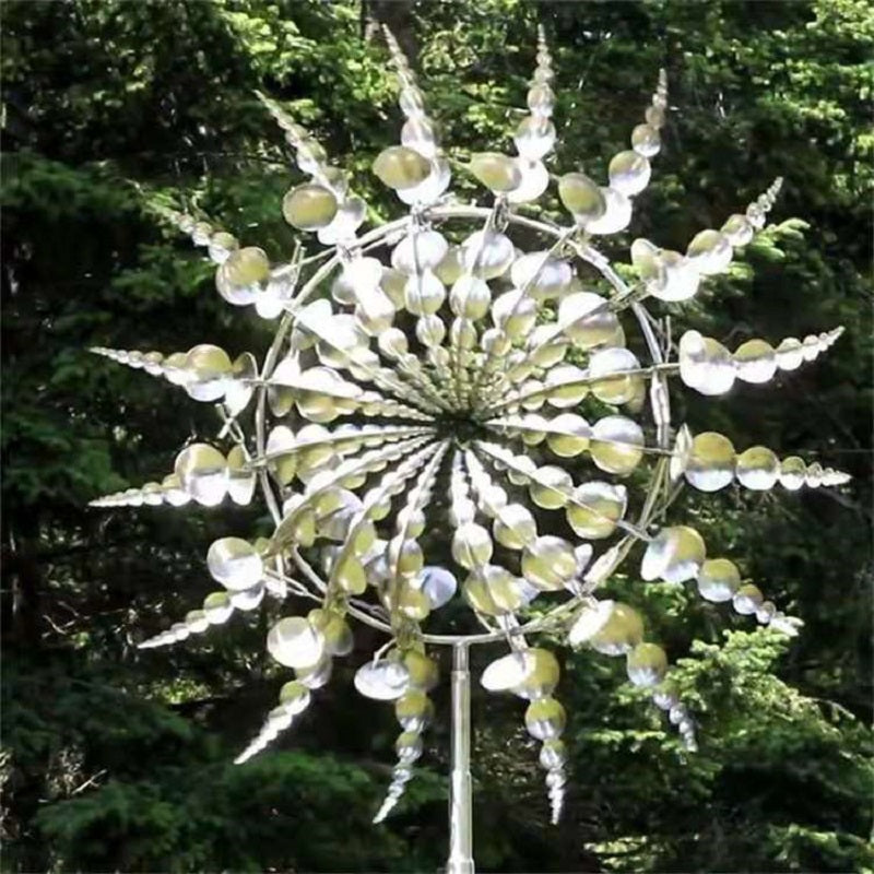 New Anti-Rust Magical Metal Windmill-Kinetic Metal Wind…