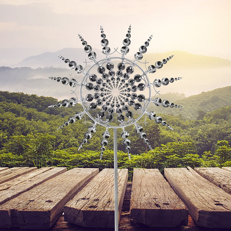 New Anti-Rust Magical Metal Windmill-Kinetic Metal Wind…