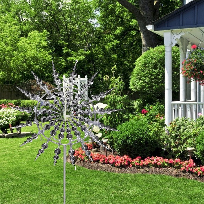 New Anti-Rust Magical Metal Windmill-Kinetic Metal Wind…
